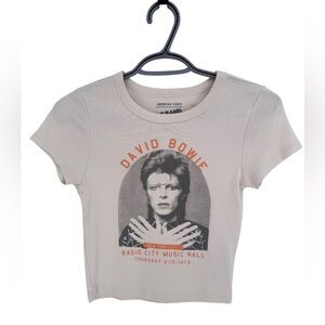 American Eagle Bowie Cropped Baby Tee